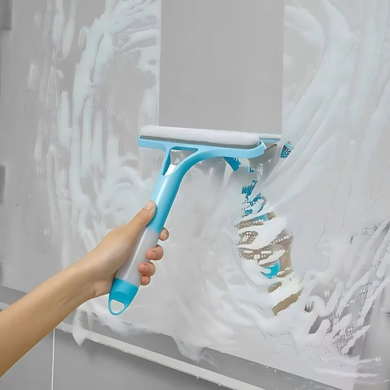 3-in-1 Window Cleaner with Spray Bottle & Squeegee – Streak-Free Glass Cleaning