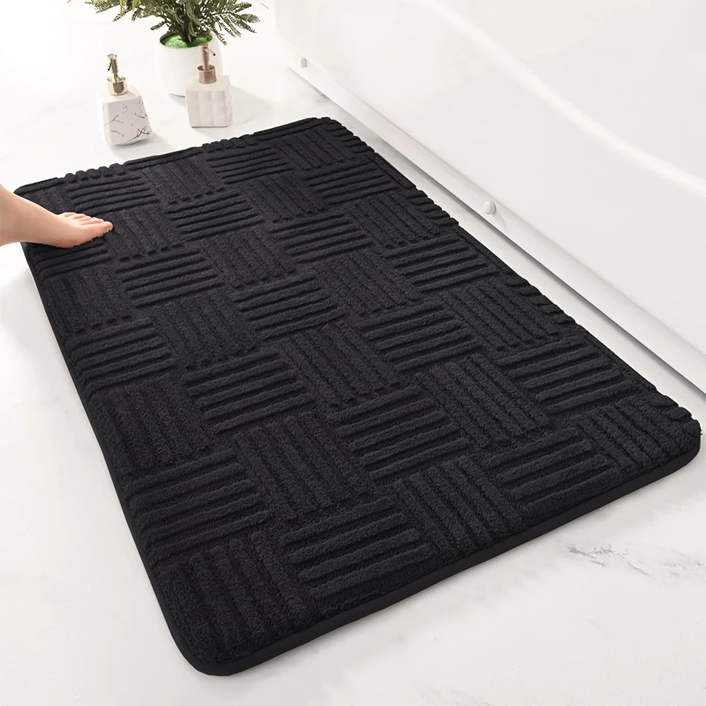 View of Ultra Absorbent Bathroom Floor Mat – Non-Slip Thick Soft Bath