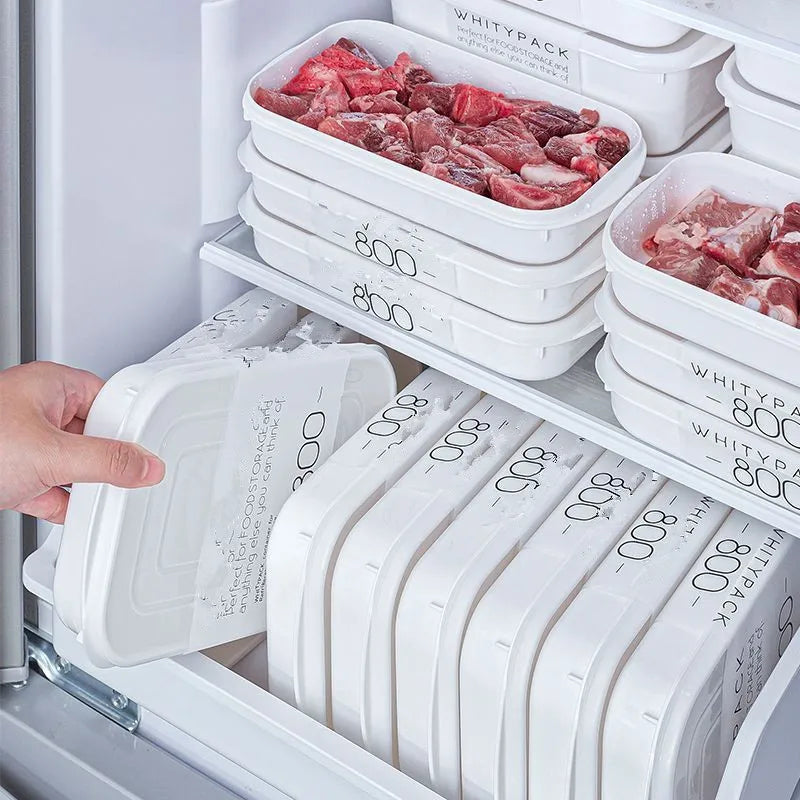 Food Grade Refrigerator Storage Containers – Stackable Meal Prep & Food Organizer
