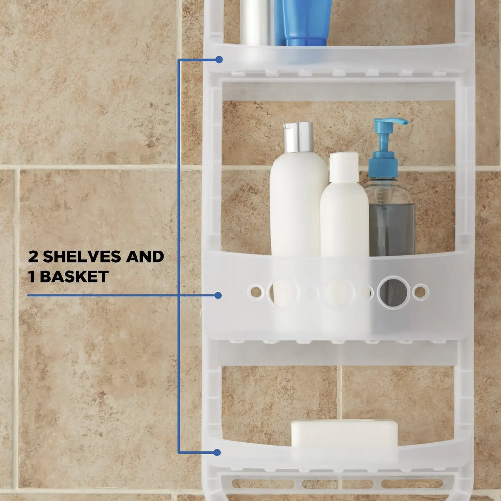 View of Over the Shower Caddy Organizer –  Shelf Bathroom Storage Rack