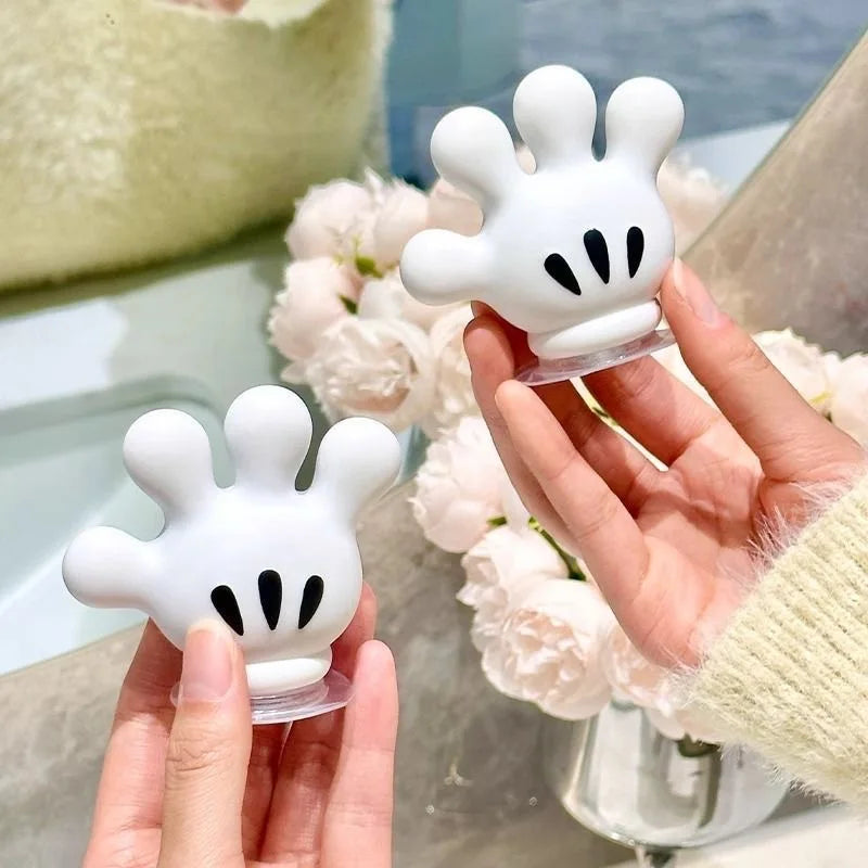 View of Adhesive Cute Wall Mounted Toothbrush Holder – Suction Cup Bathroom