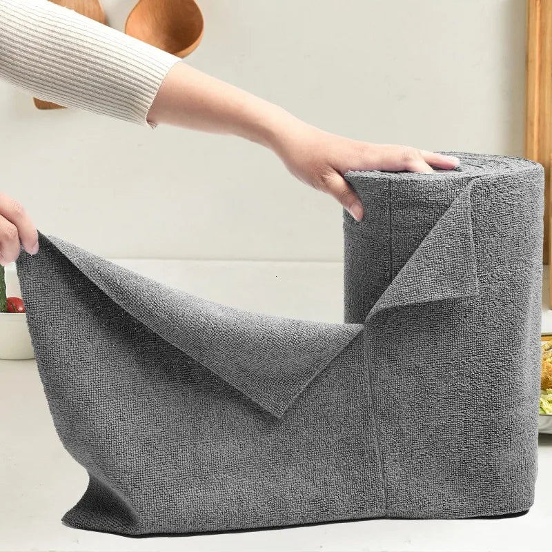 Microfiber reusable Cleaning Roll (50-Pack) – Super Absorbent Kitchen Towels