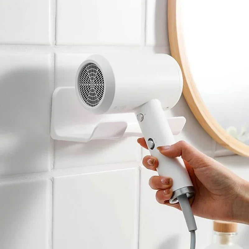 Adhesive Wall Mounted Hair Dryer Holder – Hair Tool Organizer Stand product