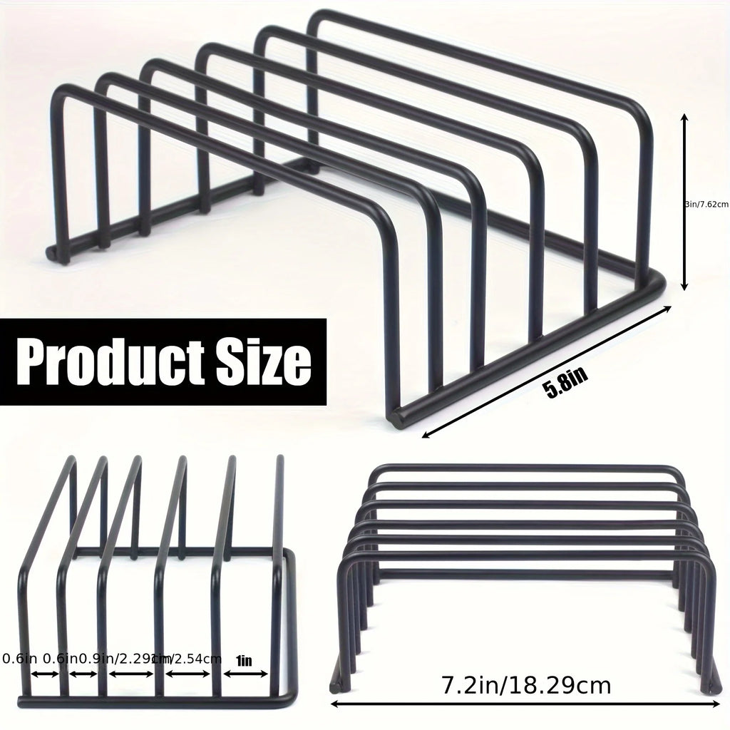 View of 5-Slot Desktop Organizer – Metal Desk Rack for Notebooks, Files