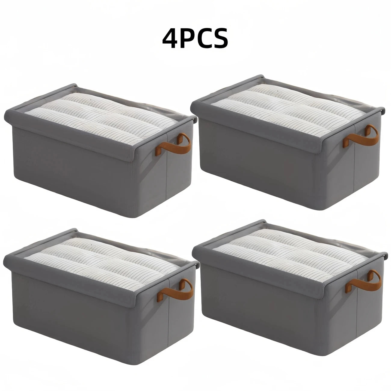 2/4pc Clothes Organizer – Foldable Drawer Storage Boxes for Closet, Wardrobe, and