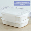 View of Food Grade Refrigerator Storage Containers – Stackable Meal Prep &