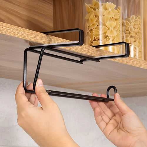 Under Cabinet Paper Towel Holder – Hanging Kitchen Roll Organizer