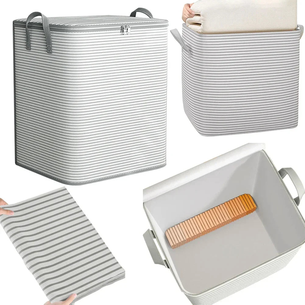 Extra Large Clothes Storage Bag with Zipper – Breathable Closet Organizer for