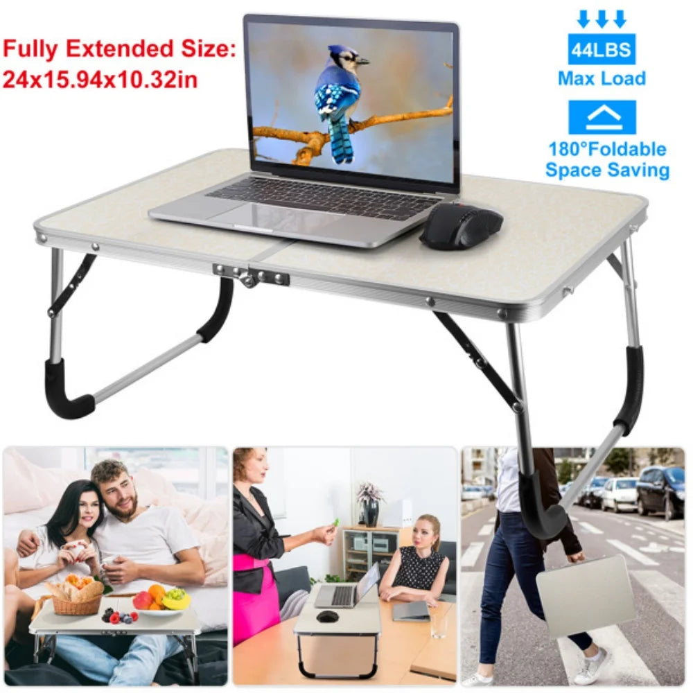 Foldable Laptop Table for Bed – Portable Notebook Desk