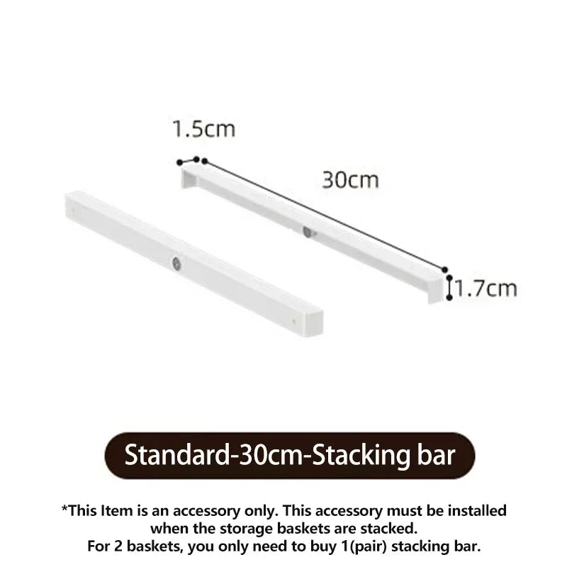 View of Pull-Out Cabinet Storage Basket – Sliding Kitchen Pantry Organizer