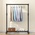 Standing Clothes Hanger Rack – Adjustable Rolling Garment Rack with Bottom Shelf