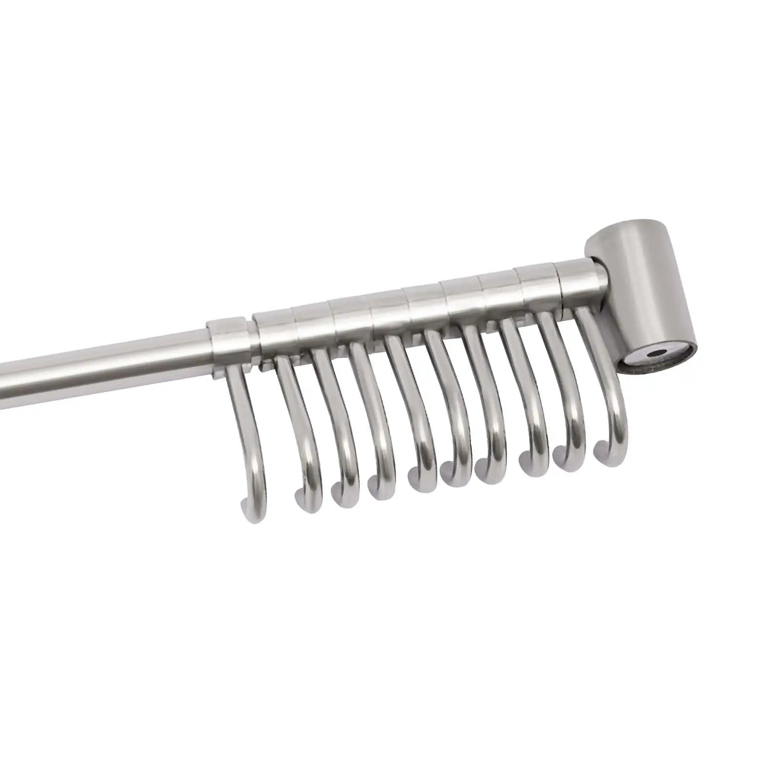 Stainless Steel Kitchen Hanging Rail – Wall Mounted Utensil Rack with Hooks