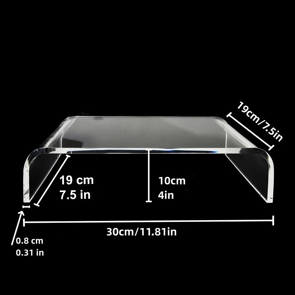 Acrylic Monitor Stand Riser – Clear Laptop & Computer Desk Stand product