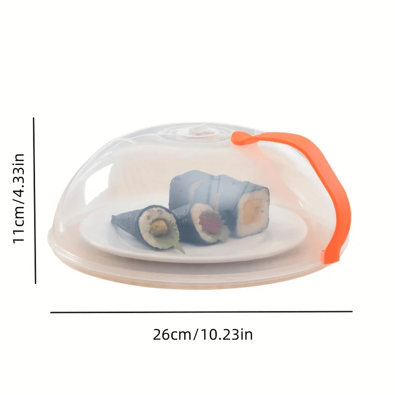 Microwave Food Cover with Steam Vents – Splatter Guard for Plates &