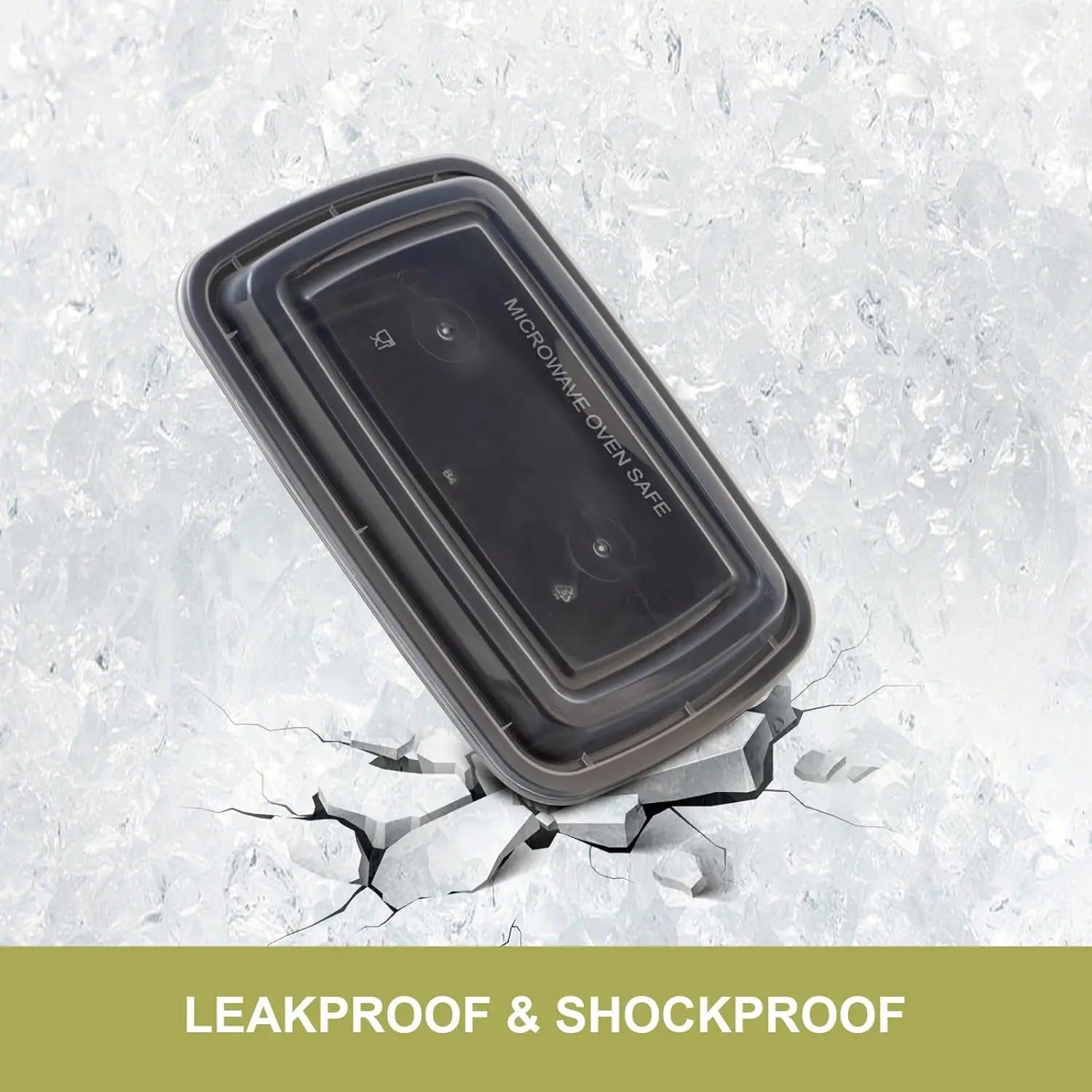 15-Pack Reusable Meal Prep Containers – 32oz Leakproof BPA-Free Food Storage Containers