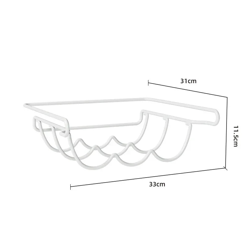 Under-Shelf Refrigerator/Cabinet Bottle Organizer – Fridge Wine & Beer Bottle Storage Rack