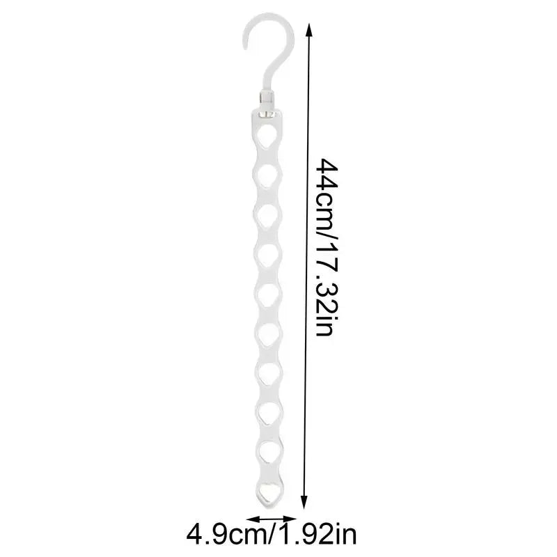 10-Hole Closet Organizer for Hangers – Space Saving Multi-Layer Clothes Hanger Rack