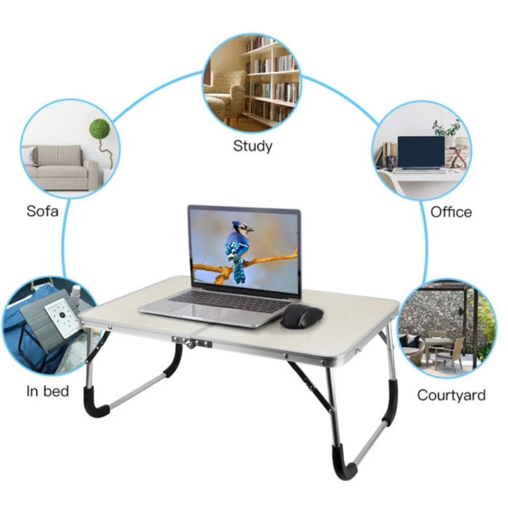 View of Foldable Laptop Table for Bed – Portable Notebook Desk