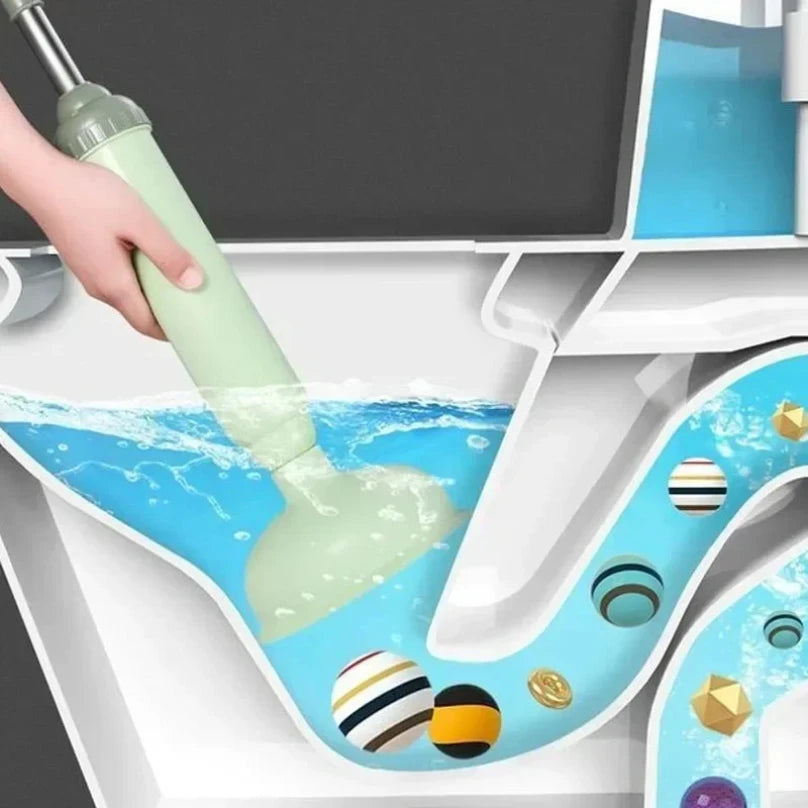 High Pressure Toilet Plunger – Anti-Clog Drain Cleaner Pump for Bathroom &