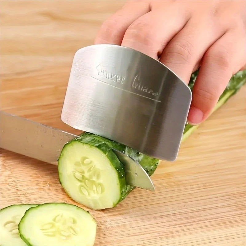 Stainless Steel Finger Guard – Kitchen Finger Protector for Safe Cutting