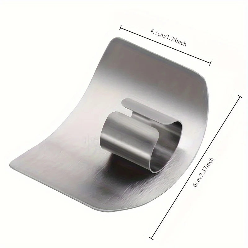 View of Stainless Steel Finger Guard – Kitchen Finger Protector for Safe