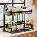 Adjustable Width Over Sink Dish Drying Rack – Expandable Kitchen Dish Drainer