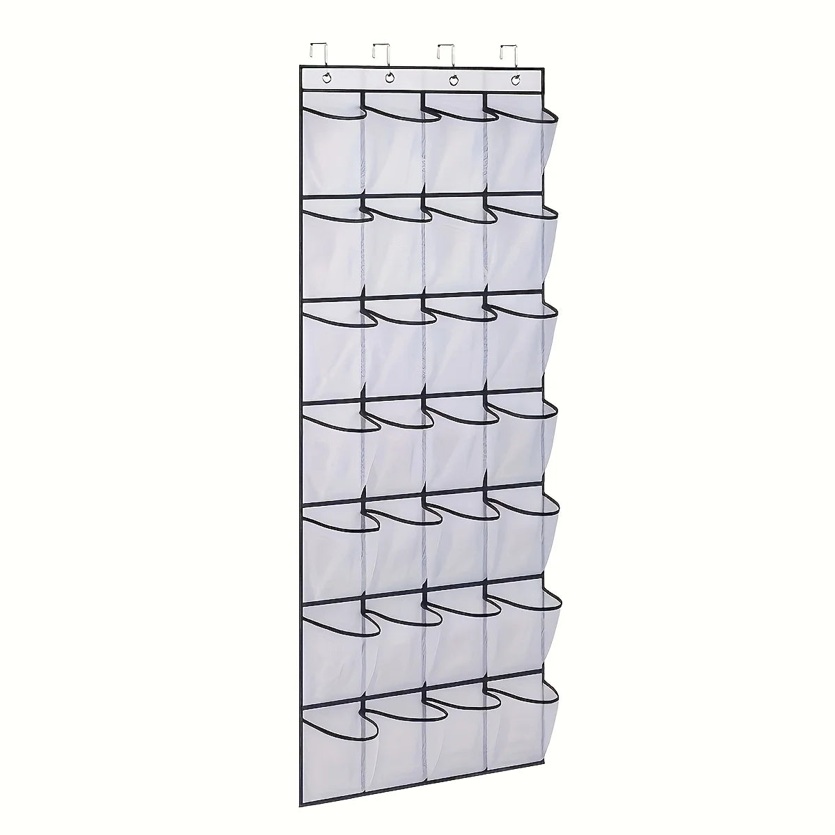 View of Hanging Door Organizer with Pockets – Foldable Storage for Shoes,