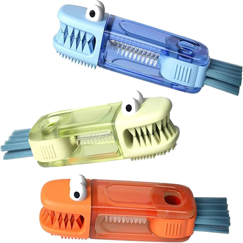 View of Portable 3-in-1 Bottle & Cup Lid Cleaning Brush – Multi-Purpose