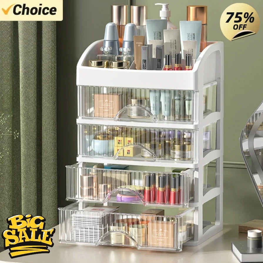 5-Layer Makeup Organizer Drawer – Cosmetic Storage Box for Vanity