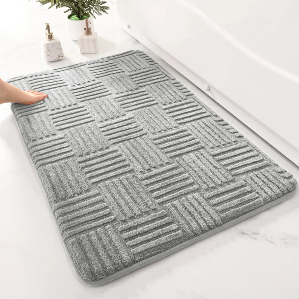 Ultra Absorbent Bathroom Floor Mat – Non-Slip Thick Soft Bath Rug product