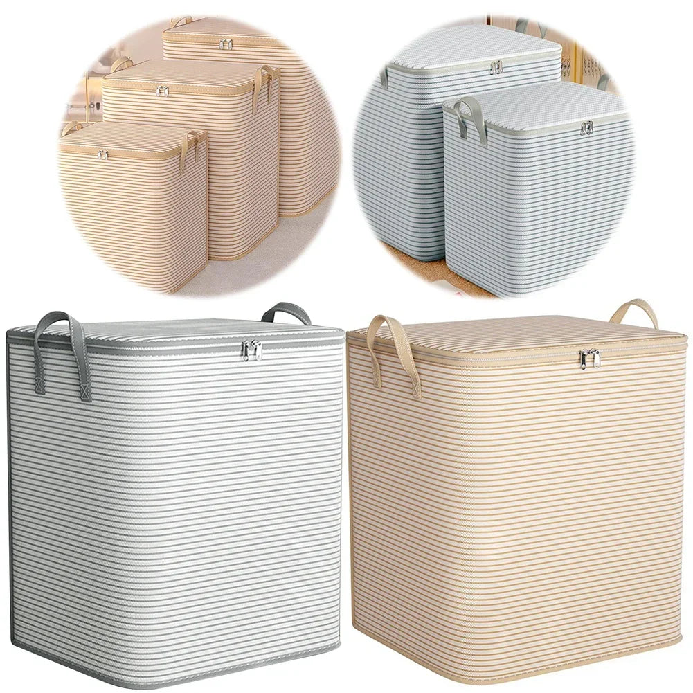 Extra Large Clothes Storage Bag with Zipper – Breathable Closet Organizer for
