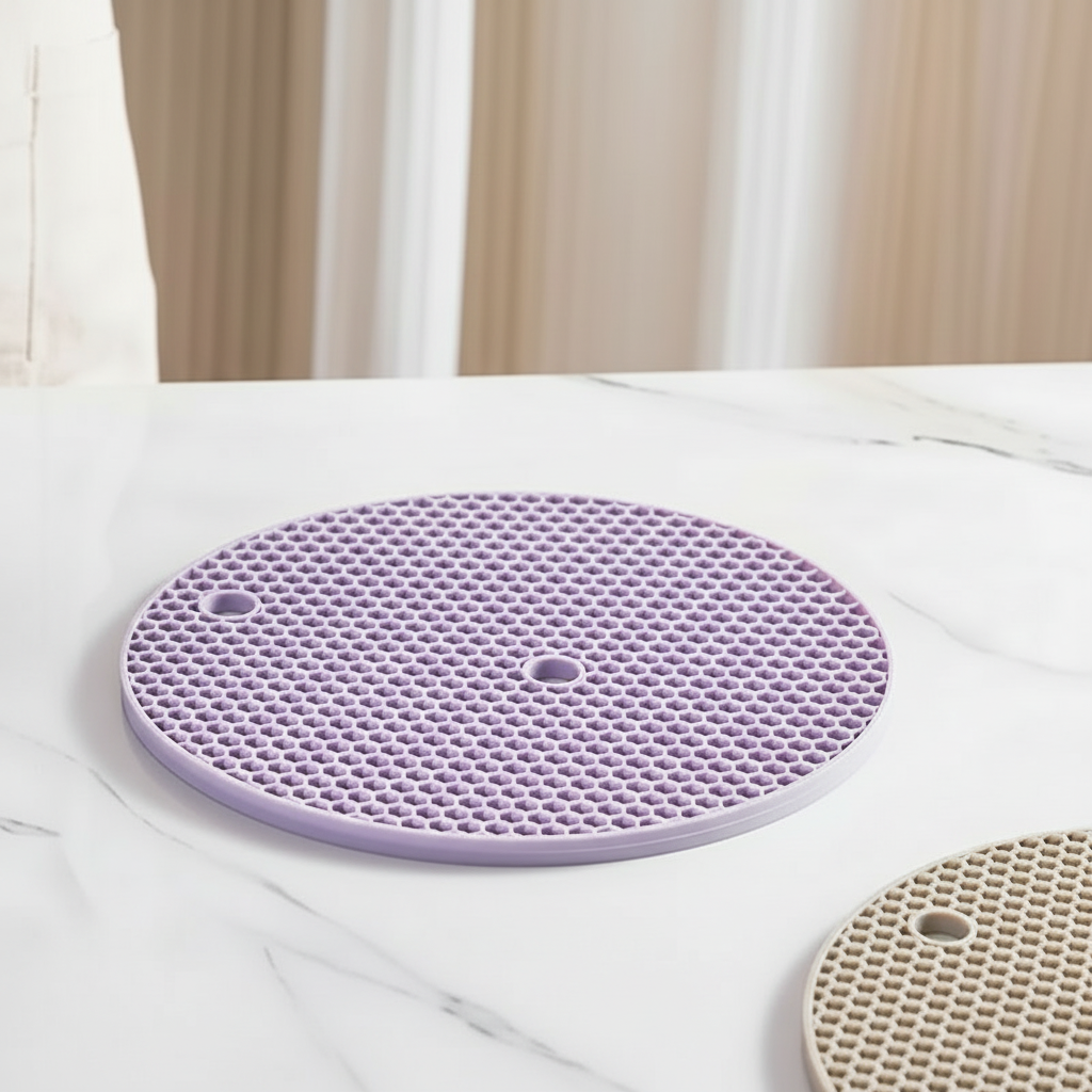 Silicone Heat Resistant Trivet Mat – Non-Slip Hot Pad for Pots, Pans