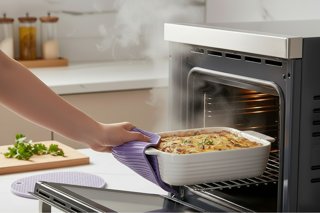 Silicone Heat Resistant Trivet Mat – Non-Slip Hot Pad for Pots, Pans