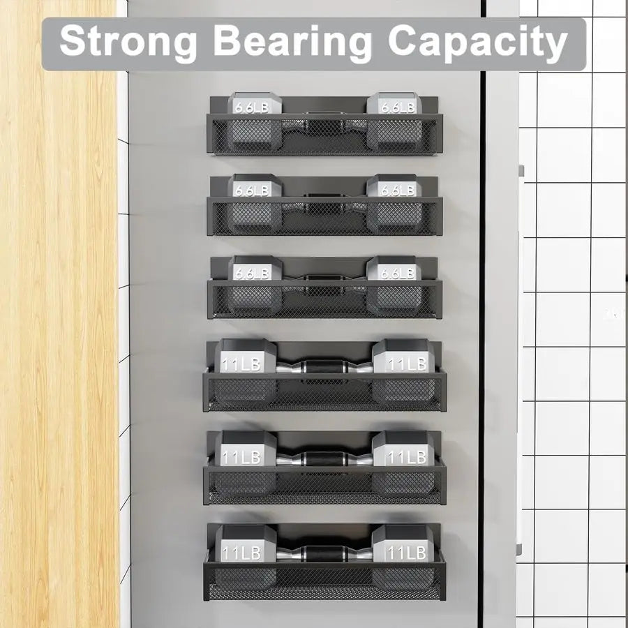 6-Pack Magnetic Spice Rack Organizer – Strong Metal Fridge Storage Shelves product