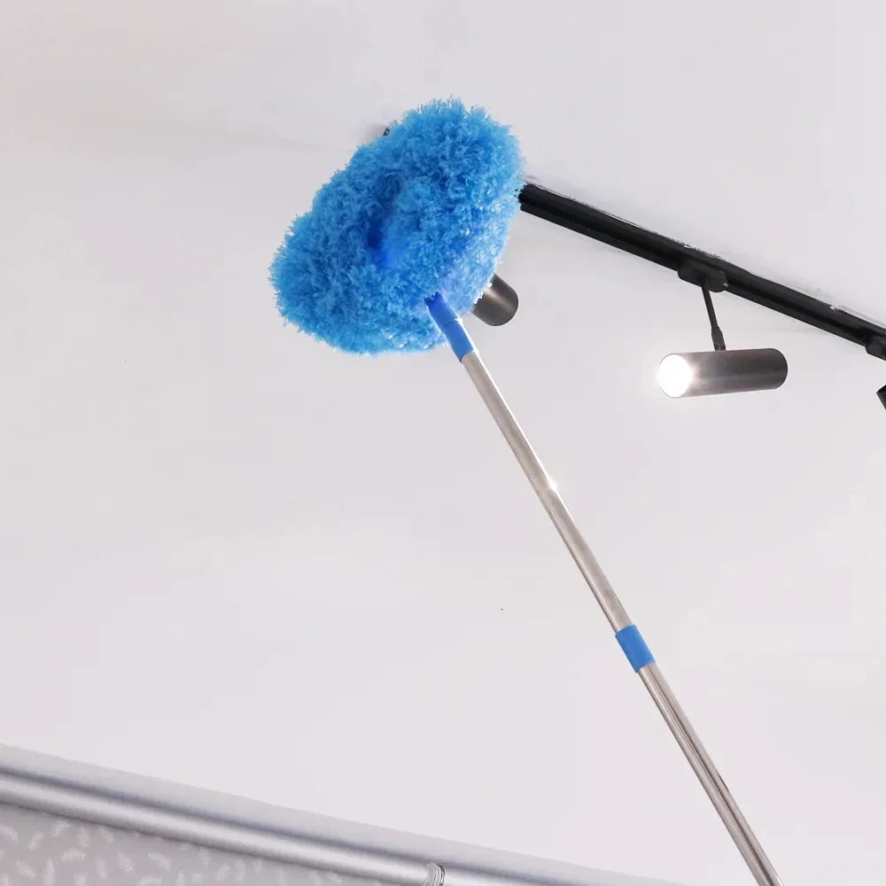 Microfiber Ceiling  Duster with Extension Rod – Washable High-Reach Cleaning Brush product