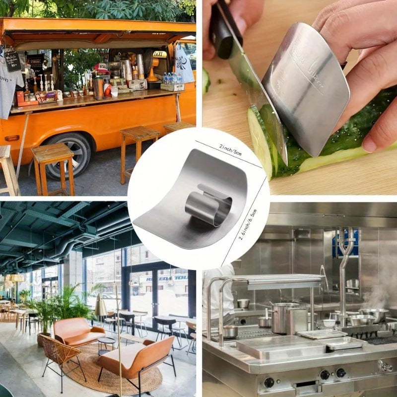 Stainless Steel Finger Guard – Kitchen Finger Protector for Safe Cutting product