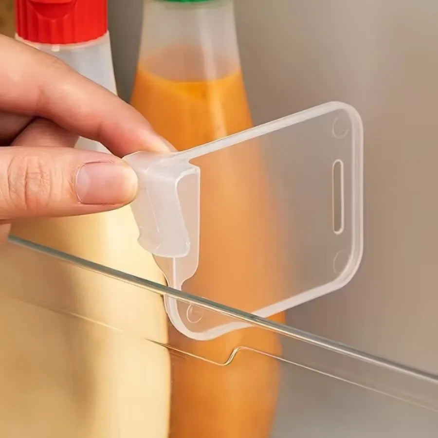 5-Pack Refrigerator Shelf Dividers – Snap-On Fridge Organizer for Kitchen & Pantry