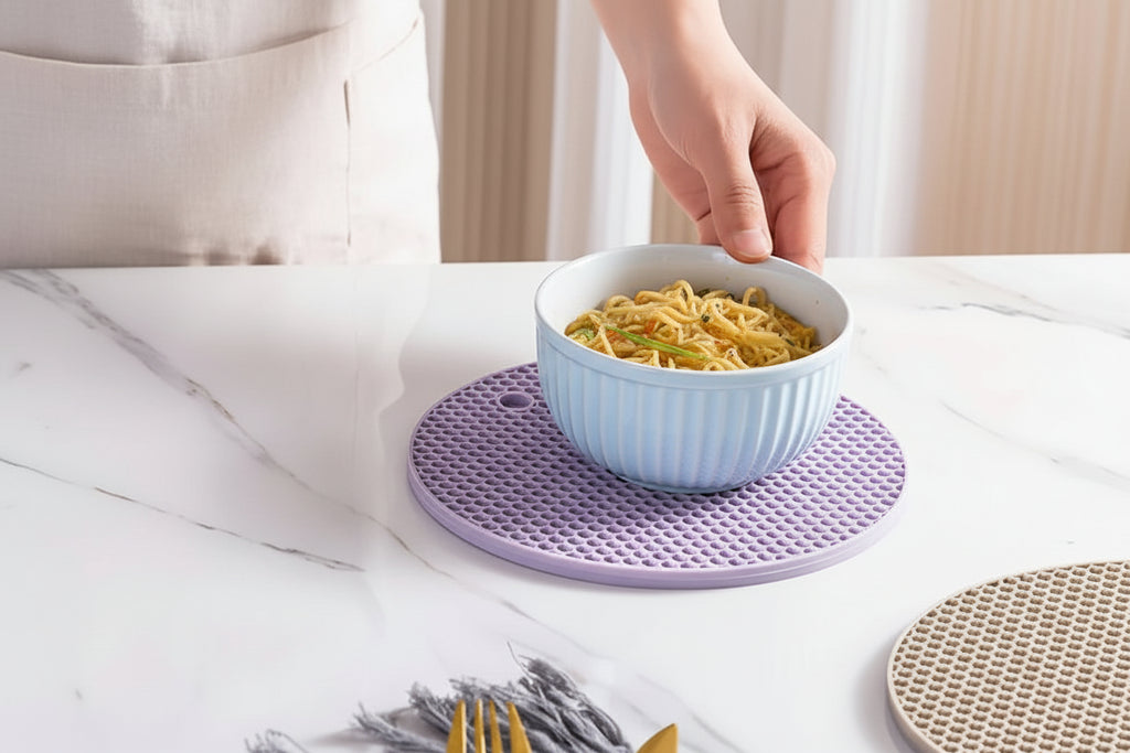 Silicone Heat Resistant Trivet Mat – Non-Slip Hot Pad for Pots, Pans