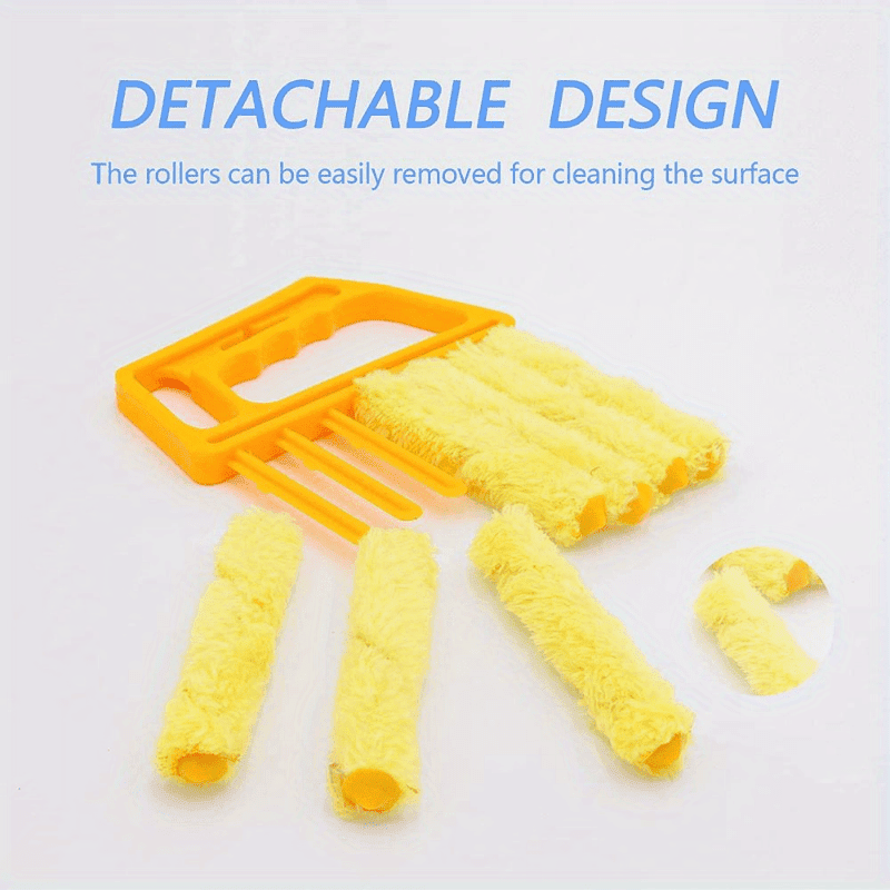 Microfiber Vent & Blind Cleaner Brush – Multi-Blade Dust Cleaning Tool for Air Vents, Window Blinds & Car Vents | Washable